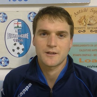 Calcio, Pietra Ligure. Umore agrodolce per Alessandro Danio dopo il 3-3 con la Genova Calcio. "Pari che fa male, ma sappiamo di poter stare nelle zone alte della classifica" (VIDEO)