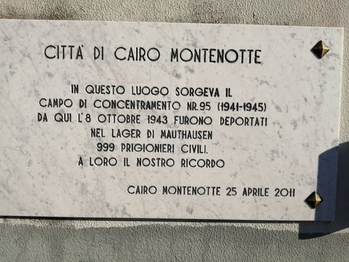In ricordo dei quasi mille deportati dal campo di concentramento di Cairo Montenotte In ricordo dei quasi mille deportati dal campo di concentramento di Cairo Montenotte