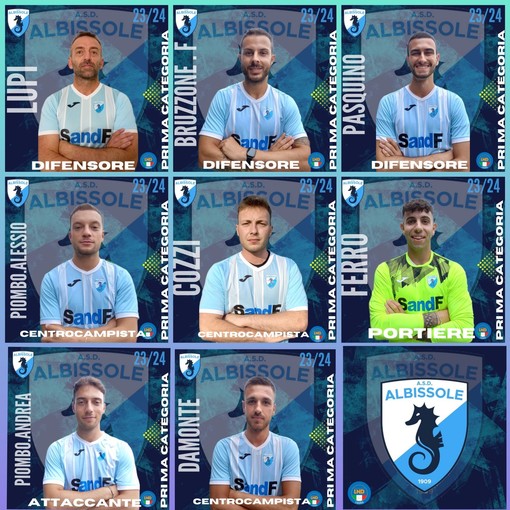 Calciomercato. Dal portiere Ferro passando per i gemelli Piombo, fino a Bruzzone, sono sei i colpi dell'Albissole Calciomercato. Dal portiere Ferro passando per i gemelli Piombo, fino a Bruzzone, sono sei i colpi dell'Albissole