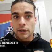 Calcio, Albenga. Un solo rimpianto per De Benedetti contro il Finale: &quot;Nel primo tempo avremmo dovuto esprimerci come nel secondo&quot; (VIDEO)