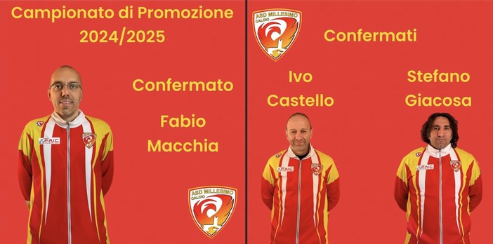 Calciomercato. Millesimo, avanti con mister Macchia