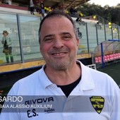 Calcio, Baia Alassio. Testa alta per mister Sardo: "Un punto che ci deve dare forza, Barison mi ha fatto commuovere" Calcio, Baia Alassio. Testa alta per mister Sardo: "Un punto che ci deve dare forza, Barison mi ha fatto commuovere"