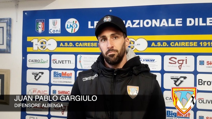 Calcio. L'Albenga vince e Cairo e ha le mani sul campionato. Gargiulo: "Ragionare domenica per domenica resta la strada migliore" (VIDEO) Calcio. L'Albenga vince e Cairo e ha le mani sul campionato. Gargiulo: "Ragionare domenica per domenica resta la strada migliore" (VIDEO)