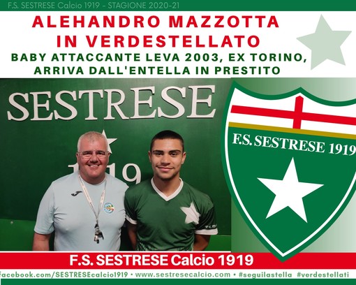 Calciomercato. La Sestrese mette a segno un nuovo colpo in attacco, tesserato Alehandro Mazzotta Calciomercato. La Sestrese mette a segno un nuovo colpo in attacco, tesserato Alehandro Mazzotta
