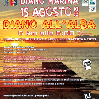 Diano Marina all’alba: torna la corsa leggendaria del 15 agosto