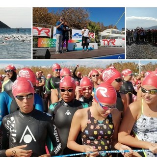 Albenga, Daniele Vernaleone vince la gara di nuoto da 1 km della due giorni “Dritti all’Isola” (FOTO)