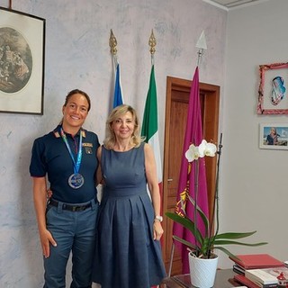 Erica Musso, la vice campionessa mondiale di nuoto, è stata assegnata alla Questura di Savona Erica Musso, la vice campionessa mondiale di nuoto, è stata assegnata alla Questura di Savona