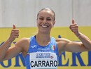 Elena Carraro felice agli Europei Under 23 di Espoo 2023 (Grana/FIDAL)