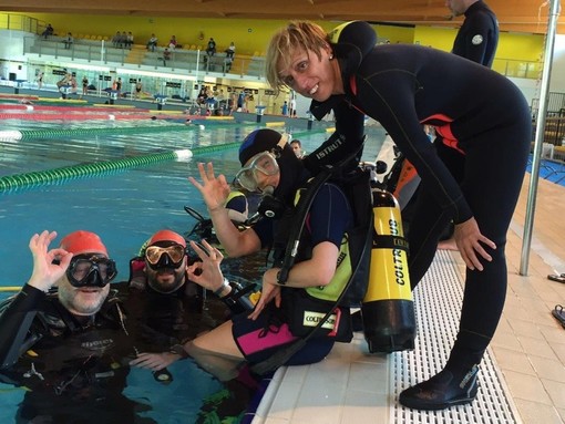 Sport acquatici e subacquea a Zero Barriere per la prima volta a Cairo Montenotte con Renato Ruffino
