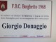 Calcio: le condoglianze del Borghetto alla famiglia Donaggio