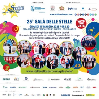Un mese al Galà delle Stelle! Il 15 maggio al Porto Antico la Notte degli Oscar dello Sport ligure