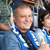 Giuseppe d'Onofrio ieri in tribuna al "Ciccione"
