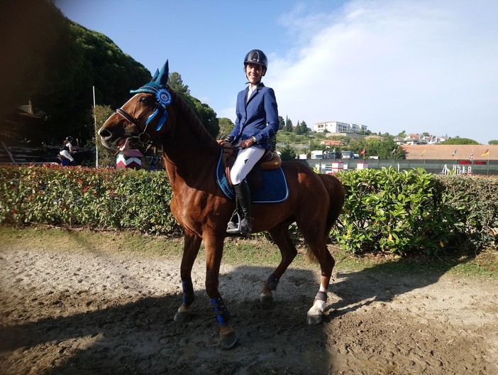 Equitazione: doppio secondo posto per la varazzina Gea Brunetti al Concorso internazionale di Sanremo