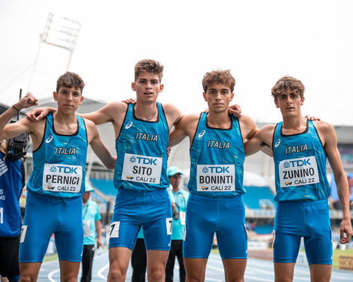 Atletica: miglior crono per la 4x400 azzurra ai Mondiali Juniores, in pista anche Marco Zunino