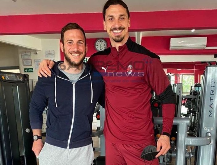 Sanremo: per Ibrahimovic tre giorni di allenamenti alla ‘New Life Fitness’ con il personal trainer sanremese Luca Bruna (Foto e video)