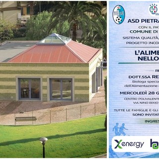 Pietra Ligure, mercoledì 28 gennaio un incontro formativo sull’alimentazione nello sport