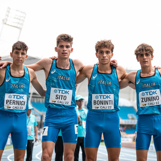 Atletica: miglior crono per la 4x400 azzurra ai Mondiali Juniores, in pista anche Marco Zunino Atletica: miglior crono per la 4x400 azzurra ai Mondiali Juniores, in pista anche Marco Zunino