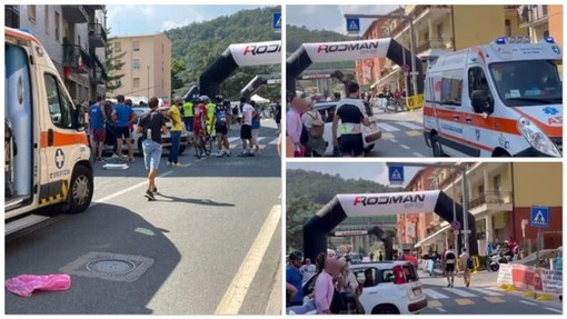 Ciclismo. Dramma sfiorato alla Granfondo Alpi Liguri, un auto irrompe sul traguardo e investe cinque ciclisti