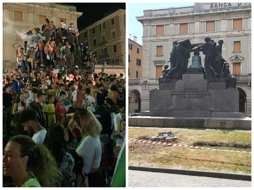 Savona. 10 mila euro di danni dopo i festeggiamenti di Italia - Spagna. Il sindaco Caprioglio: &quot;Condotta inaccettabile&quot;