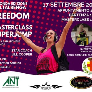 Albenga, Freedom + MasterClass Super Jump con la personal trainer Jill Cooper: un evento sportive a sostegno dell’ANT