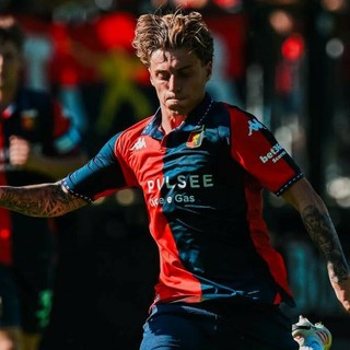 Jacopo Grossi nell'amichevole odierna (foto Tanopress Genoacfc.it)
