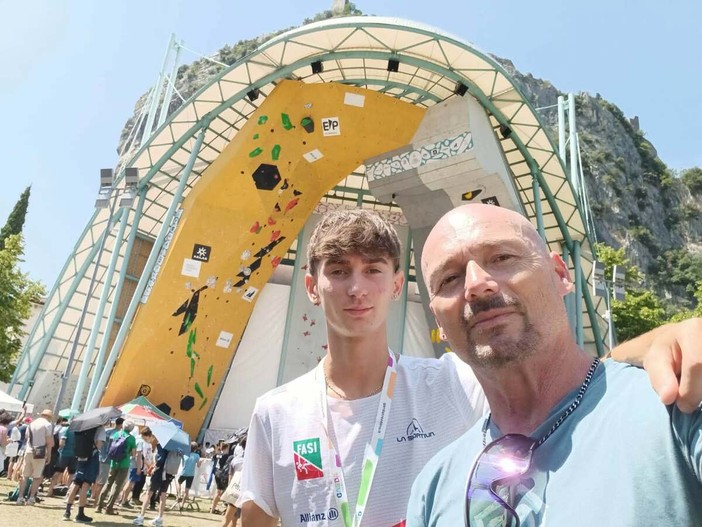 Arrampicata, il carcarese Jacopo Titi sfiora il podio mondiale: quarto nello Speed Under 17 ad Arco