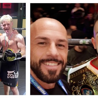 Kombat Team Alassio in festa. Samuele Iorio è Campione Italiano Wako Pro, vittoria per Sacha Mosso