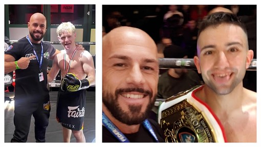 Kombat Team Alassio in festa. Samuele Iorio è Campione Italiano Wako Pro, vittoria per Sacha Mosso