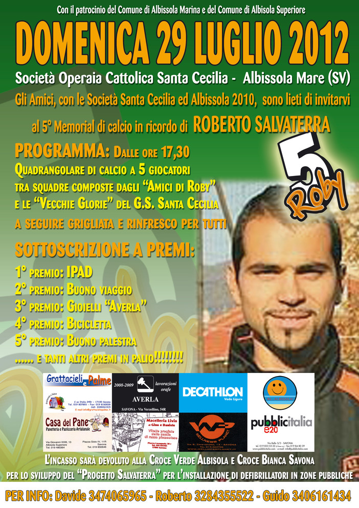 5° Memorial Salvaterra: domenica al Santa Cecilia tra calcio, divertimento ed impegno sociale