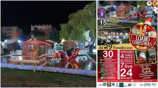 "Loano Christmas": annullata l'anteprima con il “Giro Tavola all’Italiana”, al via il 5 dicembre il Villaggio di Natale "Loano Christmas": annullata l'anteprima con il “Giro Tavola all’Italiana”, al via il 5 dicembre il Villaggio di Natale