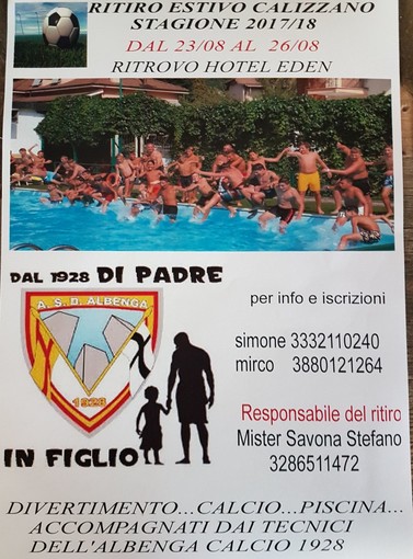 Calcio, Albenga: arriva il ritiro estivo a Calizzano per il Settore Giovanile Calcio, Albenga: arriva il ritiro estivo a Calizzano per il Settore Giovanile