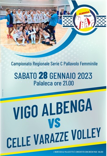 Volley, Serie C. La Vigo Albenga ospita il Celle Varazze nel super big match della 12° giornata