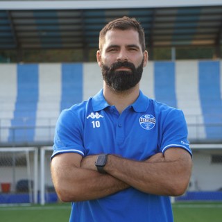 Amerigo "Lenny" Castagna, autore dell'1-1 per il Ceriale sul campo del Serra Riccò siglando il primo centro in campioanto