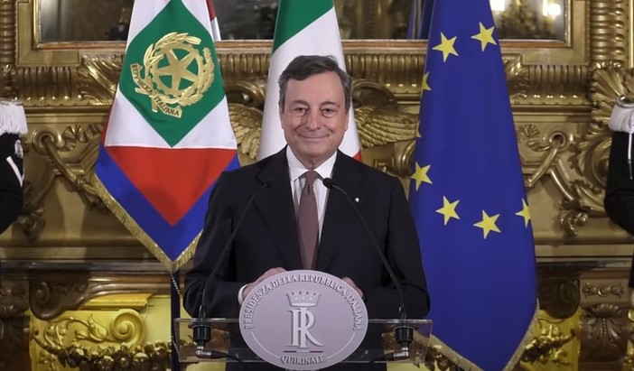 Mario Draghi, presidente del Consiglio