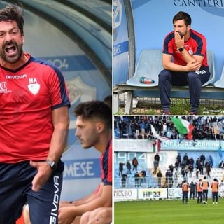 Sanremese calcio, Matteo Andreoletti non è più l'allenatore dei biancazzurri. Il saluto del club