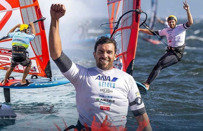 Foto tratta dal profilo social &quot;Professional Windsurfers Association&quot; PWA World Tour