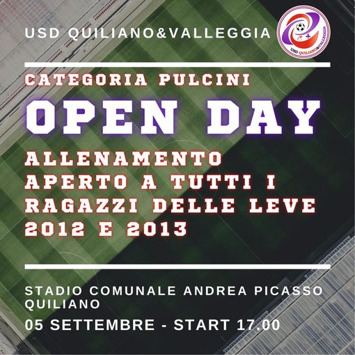 Calcio, Quiliano &amp; Valleggia: da lunedì a giovedì è tempo di Open Day