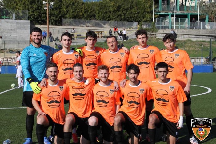 Calcio. L'Ospedaletti cbiude la prima fase battendo 4-3 la Genova Calcio. Il presidente Barbagallo: "L'Ozenda ci aiuta tanto"