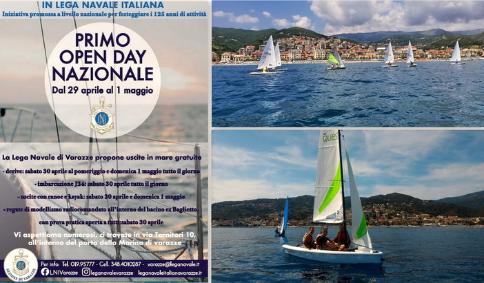 Marina di Varazze: da domani al Primo Maggio arrivano gli open day con uscite gratuite Marina di Varazze: da domani al Primo Maggio arrivano gli open day con uscite gratuite