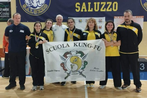 Kung Fu, pioggia di medaglie per la scuola di Finale Ligure alla gara di Saluzzo Kung Fu, pioggia di medaglie per la scuola di Finale Ligure alla gara di Saluzzo