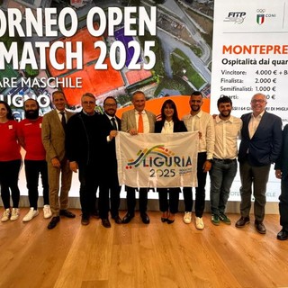 Tennis. Taglio del nastro e presentazione per il Torneo Open di Celle Ligure