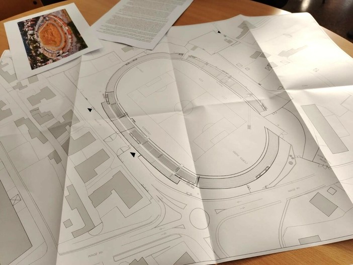 Calcio. Presentato il progetto per il nuovo Bacigalupo, investimenti per 4.5 milioni di euro: "Sintetico, gradinata e impiantistica, obiettivo 2027/2028"