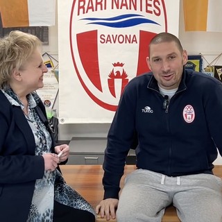 Rari Nantes Savona. Fiori d'arancio, famiglia e focaccia per capitan Valerio Rizzo: &quot;Savonesi, il vostro sostegno è decisivo&quot; (VIDEO)