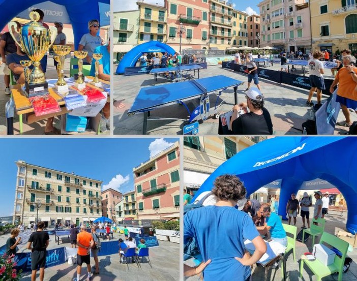 Terza edizione del "Ping Pong Gala" in piazza Bovani a Varazze Terza edizione del "Ping Pong Gala" in piazza Bovani a Varazze