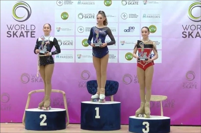 Pattinaggio: Alassio in festa per l'oro in Coppa del Mondo di Sophia Martino Pattinaggio: Alassio in festa per l'oro in Coppa del Mondo di Sophia Martino