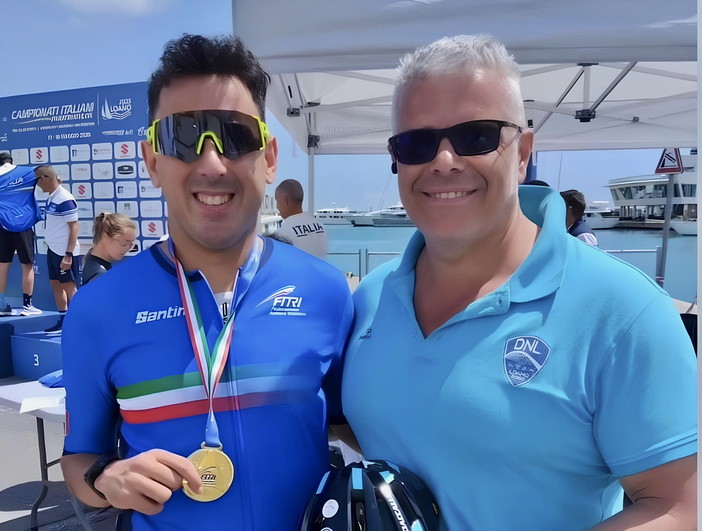 Paratriathlon, Doria Nuoto Loano in festa: Giovanni Sciaccaluga è campione d'Italia Paratriathlon, Doria Nuoto Loano in festa: Giovanni Sciaccaluga è campione d'Italia