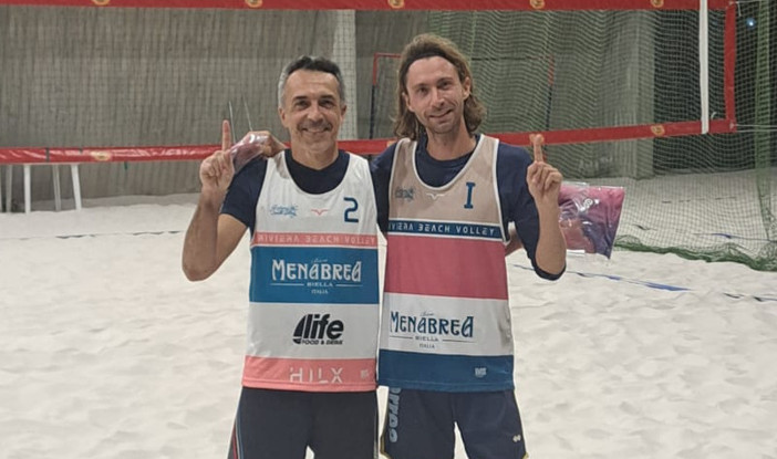 Il duo maschile del Riviera Beach Volley Arpino-Ciangherotti