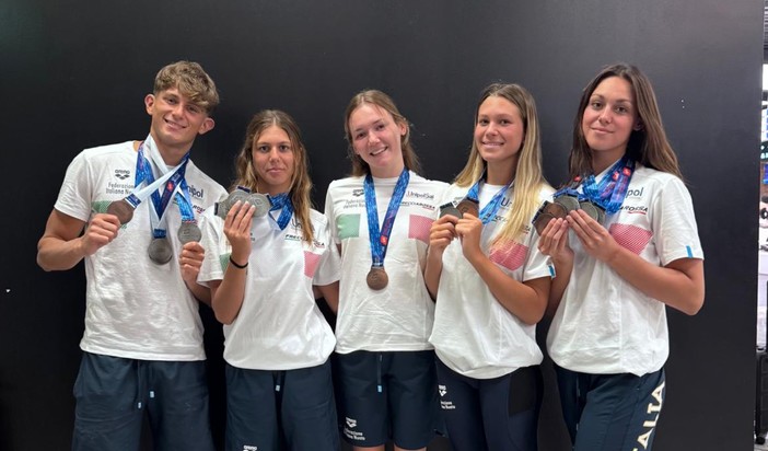 Nuoto Artistico: c'è il grande contributo della Rari Nantes Savona nelle nove medaglie degli Europei Junior Nuoto Artistico: c'è il grande contributo della Rari Nantes Savona nelle nove medaglie degli Europei Junior