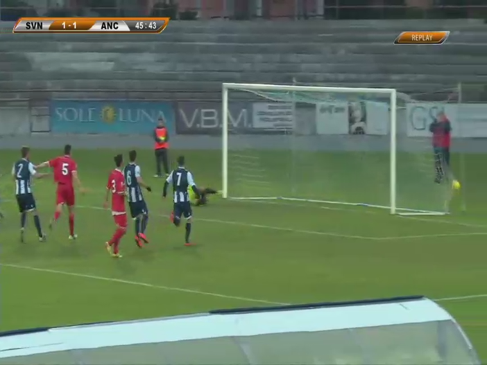 il rigore trasformato da Stefano Scappini