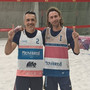 Il duo maschile del Riviera Beach Volley Arpino-Ciangherotti